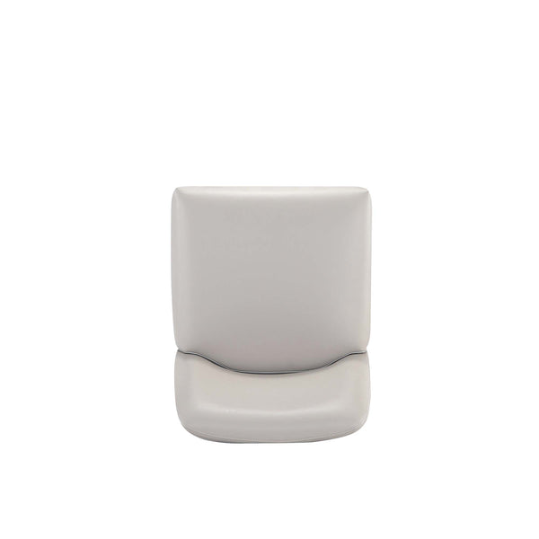 English Elm Serena Metal Upholstered Barstool with Matte Black Frame, Leatherette Cushion, Commercial Grade Comfort LIGHT GREY B365P397942