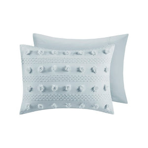 English Elm Full/Queen Luxurious Clip Jacquard Comforter Set with Antimicrobial Brushed Microfiber, 3-Piece Bedding Blue 18.9 L x 9.84 W x 9.84 H B035P203265