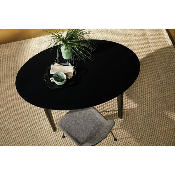 EuroStyle Elma Quilted Tweed Fabric Dining Side Chairs with Steel Matte Base Set of Two 30558LTGRY