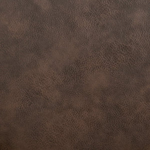 Eurostyle Desi Swivel Bar Stool - Distressed Leatherette & Fabric Seat, Matte Black Steel Legs - Modern Design Ivory,Dark Brown Leatherette And Fabric Over Foam 30582-ivry