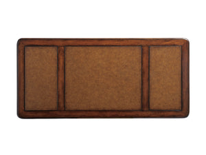 Lexington Sligh Rosslyn Writing Desk - Elegant Cherry Veneer Design With Faux Leather Surface And Self-closing Drawers Vernon Wood 305-412