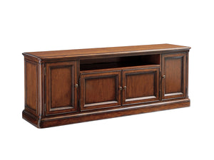 Lexington Sligh Waycroft Elegant Media Console With Cherry Finish, Adjustable Shelves, And Classic Styling Elements Vernon Wood 305-661