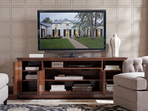 Lexington Sligh Waycroft Elegant Media Console With Cherry Finish, Adjustable Shelves, And Classic Styling Elements Vernon Wood 305-661