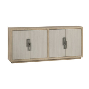Crestview Collection Transitional Media Sideboard - Modern Storage Solution With Antique Nickel Accents For Your Living Room Tan Solid Wood Cvfdr1217