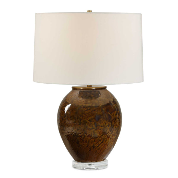 Uttermost Uttermost Rye Ceramic Table Lamp Glazed Base Linen Shade Warm Artisan Glow 30669-1