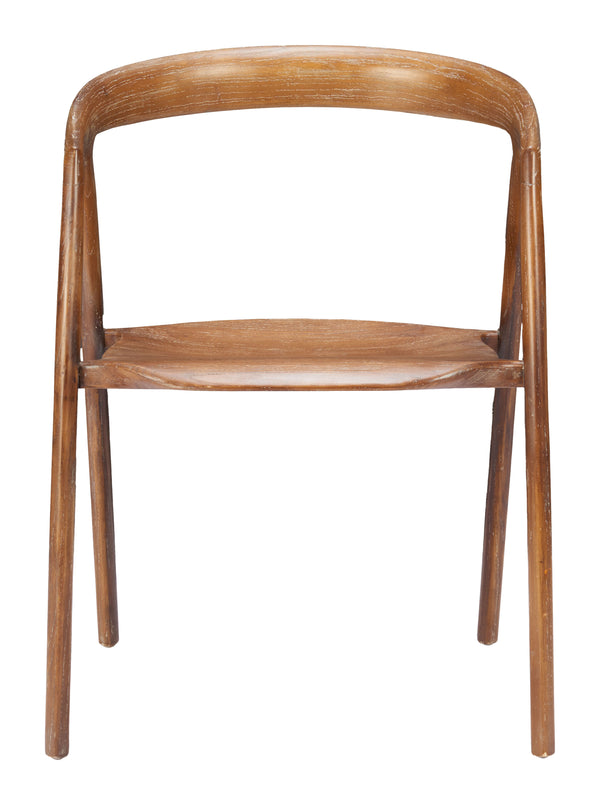 Zuo Modern Ziran Dining Chair Set Of 2 - Modern Elm Wood Design In Rich Walnut Finish For Elegant Dining Spaces Walnut Elm Wood 110549-zuo-modern