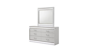 English Elm Glam Modern 4-Piece Queen Bedroom Set With Led Headboard, Velvet Upholstery & Chic Storage Solutions B009S01383