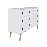 Amber Double Dresser in White 306GFX1 Manhattan Comfort