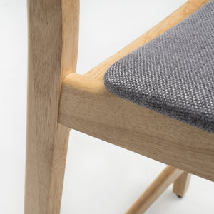 English Elm Christopher Knight Home® - Counter Height Chair - Elegant Dark Grey Fabric Upholstery With Durable Wood Frame For Comfort And Style 58914.00OAK