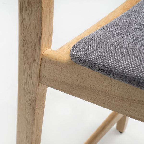 English Elm Christopher Knight Home® - Counter Height Chair - Elegant Dark Grey Fabric Upholstery With Durable Wood Frame For Comfort And Style 58914.00OAK