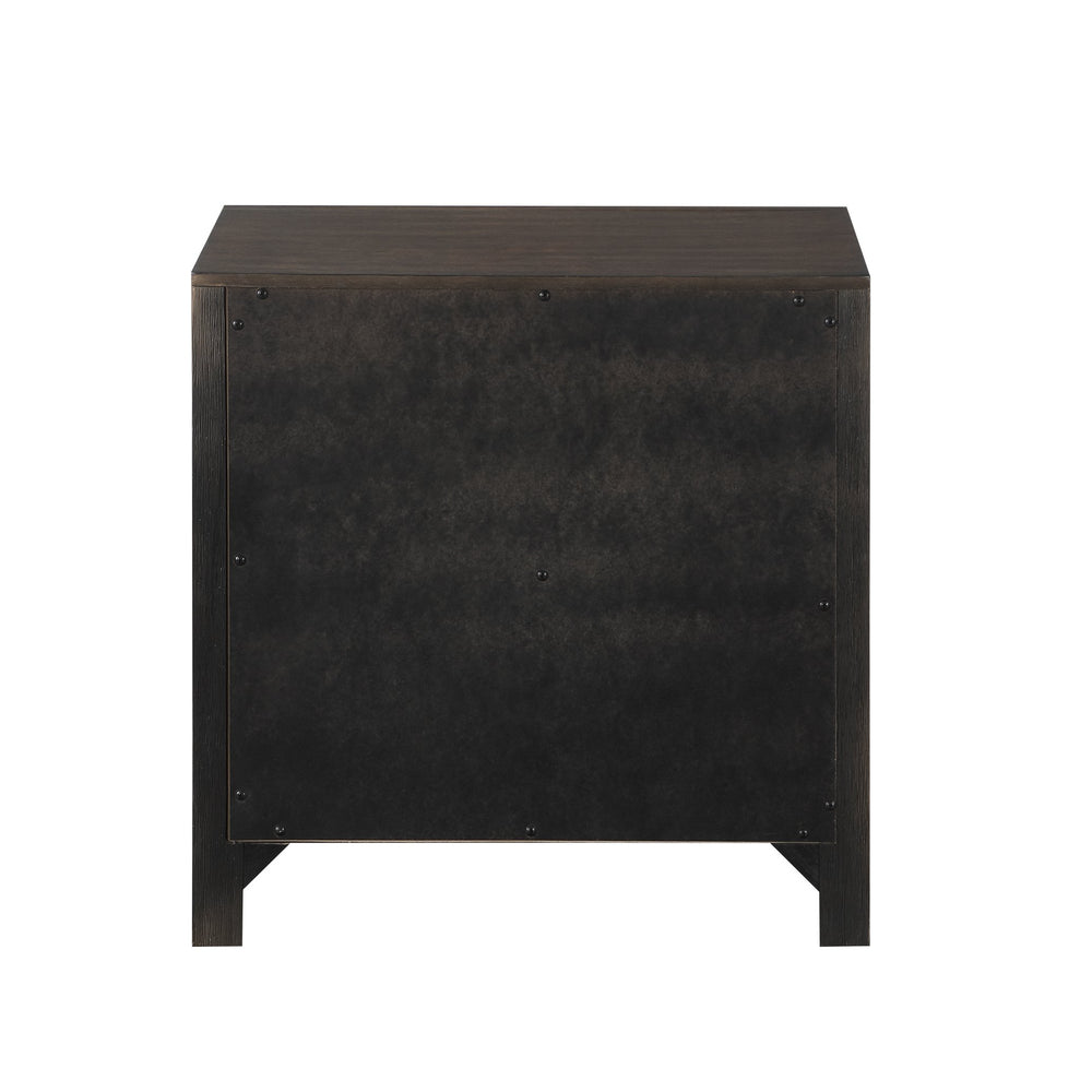 English Elm Kenzo Walnut 2-Drawer Nightstand — Modern Manufactured Wood Bedside Table with Ample Storage Space B009139178