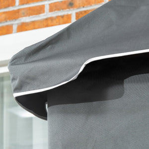 English Elm Outsunny Outdoor Towel Caddy With Canopy, Rolling Wicker Holder Rack For Poolside Storage & Style W2225P217541-GIGA