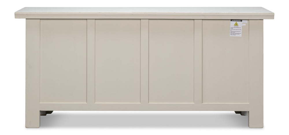 Sarreid Persian Sideboard Antique White - Elegant Pine Storage With Timeless Charm For Your Home Decor White  30735-3