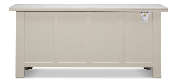 Sarreid Persian Sideboard Antique White - Elegant Pine Storage With Timeless Charm For Your Home Decor White  30735-3