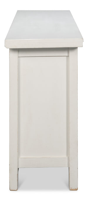 Sarreid Persian Sideboard Antique White - Elegant Pine Storage With Timeless Charm For Your Home Decor White  30735-3