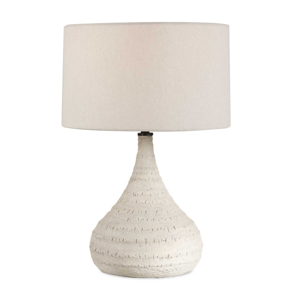 Uttermost Uttermost Olsen Concrete Base Table Lamp Indoor Outdoor Coastal Modern White Shade 30740