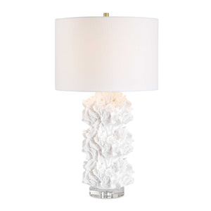 Uttermost Uttermost Cambre Coral Sculpted Base Linen Shade Table Lamp for Coastal Interiors 30758