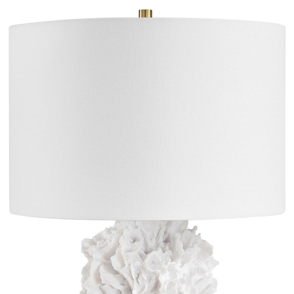 Uttermost Uttermost Cambre Coral Sculpted Base Linen Shade Table Lamp for Coastal Interiors 30758