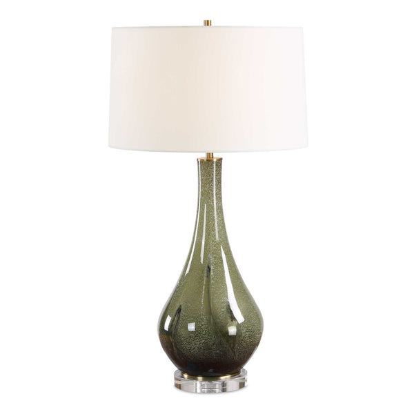 Uttermost Uttermost Marist Art Glass Table Lamp Antique Brass Accent for Living Spaces 30761
