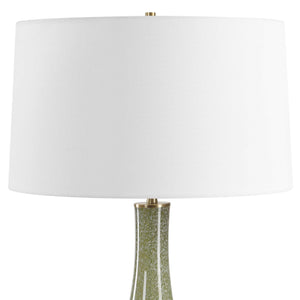Uttermost Marist Art Glass Table Lamp Antique Brass Accent for Living Spaces