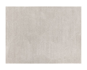 Sunpan Calathea Hand-Tufted Rug - Unique Artisan Craftsmanship with Tropical Palm Leaf Design for Your Home Oatmeal