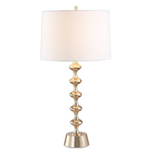 Uttermost Uttermost Meila Antique Brass Iron Table Lamp with Linen Drum Shade for Any Room 30789