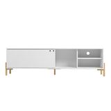 Manhattan Comfort Bowery Mid-Century Modern TV Stand White and Oak 307AMC157