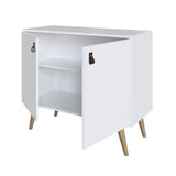 Amber Accent Cabinet in White 307GFX1 Manhattan Comfort