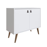 Amber Accent Cabinet in White 307GFX1 Manhattan Comfort