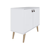 Amber Accent Cabinet in White 307GFX1 Manhattan Comfort