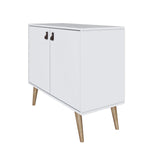 Amber Accent Cabinet in White 307GFX1 Manhattan Comfort