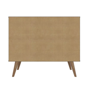 Amber Accent Cabinet in Blue and Nature 307GFX2 Manhattan Comfort