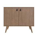 Amber Accent Cabinet in Nature 307GFX4 Manhattan Comfort