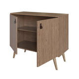 Amber Accent Cabinet in Nature 307GFX4 Manhattan Comfort