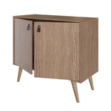 Amber Accent Cabinet in Nature 307GFX4 Manhattan Comfort