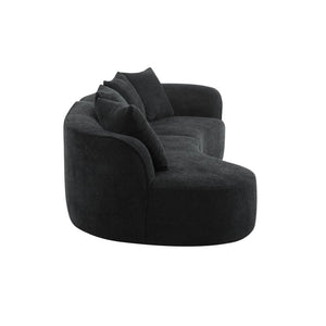 English Elm 126"curved Sectional Sofa Oversized 5 Seat Foam Cushion Living Room Conversation Piece N771P247830H_N771P247831H