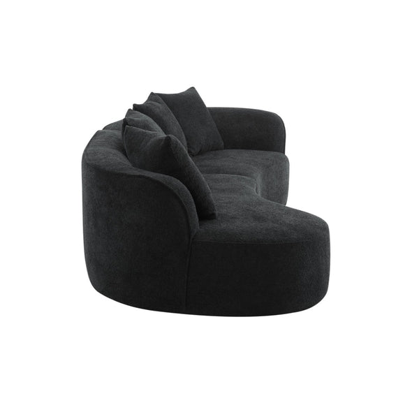 English Elm 126"curved Sectional Sofa Oversized 5 Seat Foam Cushion Living Room Conversation Piece N771P247830H_N771P247831H