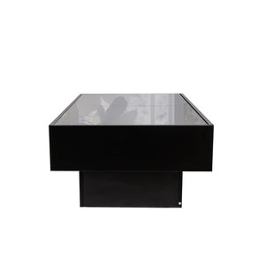 English Elm Coffee Coffee Table with Sliding Top and Hidden Storage, Extendable 57" Surface for Entertaining Black W331P270515