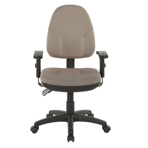 OSP Home Furnishings Dual Function Ergonomic Office Chair with Lumbar Support Foam Seat and Adjustable Arms 36427-294