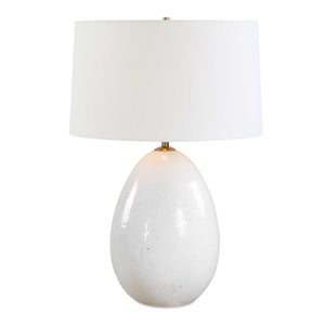 Uttermost Uttermost Avery Ceramic Table Lamp with Crackled Glaze and Antique Brass Accents 30801-1