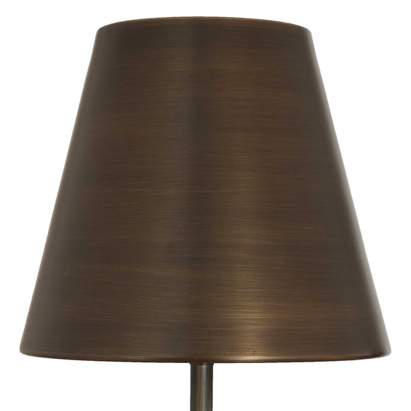 Uttermost Jaycee Travertine Base Brushed Brass Buffet Lamp for Console Tables