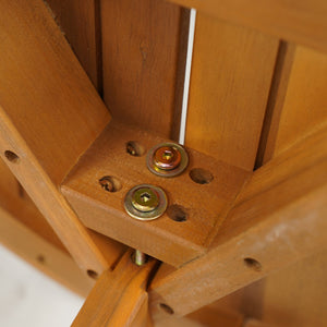 English Elm Christopher Knight Home® - Acacia Teak Round Outdoor Side Table with Slat Panel Top, Weather-Resistant Acacia Wood Design N776P286009T