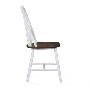 English Elm Christopher Knight Home® - 36 Countryhouse Spindle Back Dining Chair 36in High Back Farmhouse Style Durable Rubberwood Seat White 56487.00WBRN