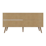 Amber 53.7 TV Stand in White 308GFX1 Manhattan Comfort