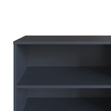 Amber 53.7 TV Stand in Blue and Nature 308GFX2 Manhattan Comfort