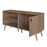 Amber 53.7 TV Stand in Nature 308GFX4 Manhattan Comfort