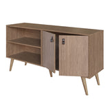 Amber 53.7 TV Stand in Nature 308GFX4 Manhattan Comfort