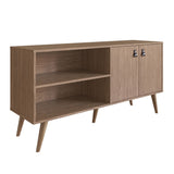 Amber 53.7 TV Stand in Nature 308GFX4 Manhattan Comfort