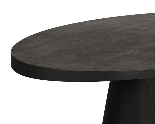 Sunpan TASMIN Dining Table - Sculptural Dual Pedestal Design with Brushed Gold Trim, Seats 8-10 Comfortably 112359