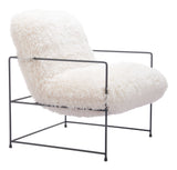 Pelut Accent Chair White 110202 Zuo Modern